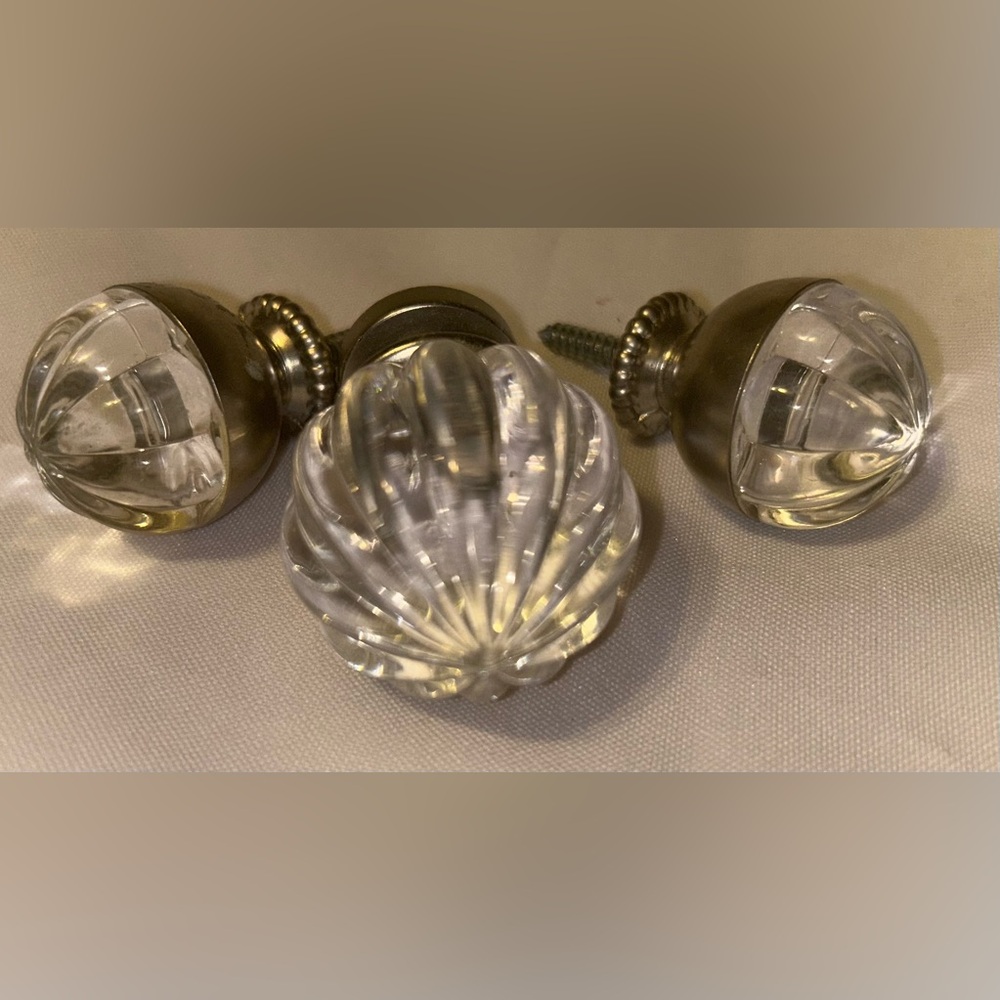 Shabby Chic Clear Cabinet Knobs